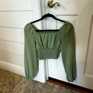 Sage green blouse size small